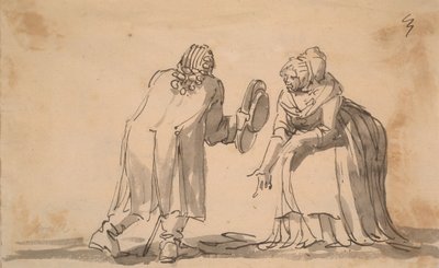 En hälsning, en karikatyr av Johan Tobias Sergel