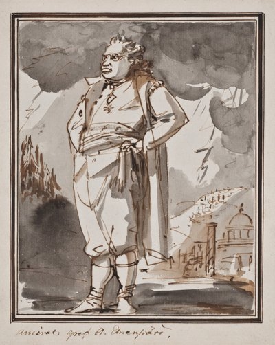 Carl August Ehrensvärd i helfigur av Johan Tobias Sergel