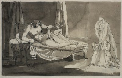 Har en öm syn. Blad 8 i Melankolisviten av Johan Tobias Sergel