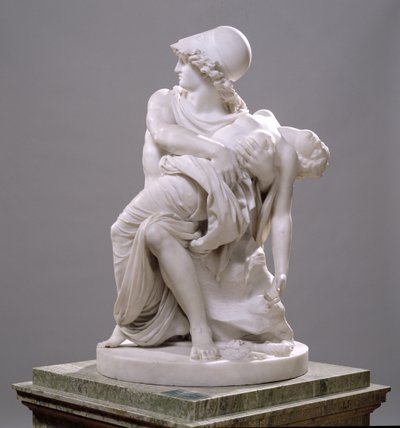Mars och Venus (Carrara marmor) av Johan Tobias Sergel