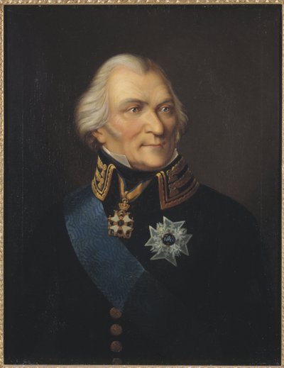 Porträtt av greve Johan Christopher (Kristoffer) von Toll (1743-1817), förresten, Johann Wilhelm Carl (1792-1873). Olja på duk. Mått: 75x62 cm. Nationalmuseum Stockholm av Johan Way