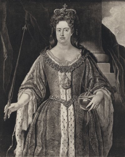 Queen Anne (litho) av Johann (after) Closterman