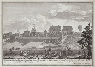 Sundersbuhl, residens för familjen Nutzel, nära Nürnberg av Johann Adam Delsenbach