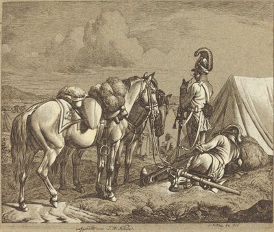 Österrikiska dragoner av Johann Adam Klein
