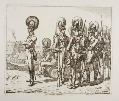 Bayerska infanterister av Johann Adam Klein