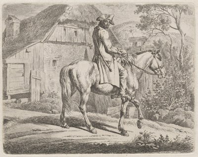 Boskapshandlare till häst av Johann Adam Klein