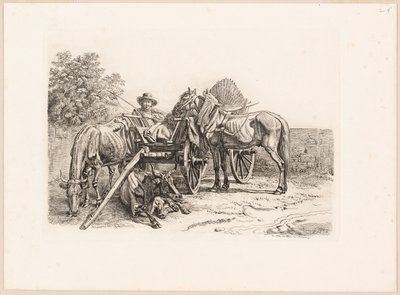 Bonde och hans vagn av Johann Adam Klein
