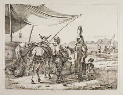 Frukthandlare från Neapel av Johann Adam Klein