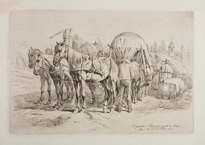 Ungersk hästvagn av Johann Adam Klein