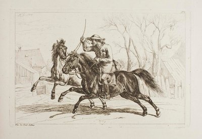 Ungrare till häst av Johann Adam Klein