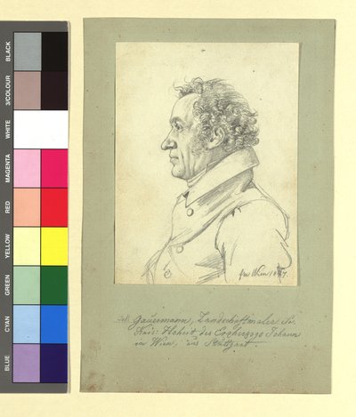 Jakob Gauermann (1773-1843), målare av Johann Adam Klein