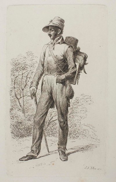 Johann Jacob Kirchner på vandring av Johann Adam Klein