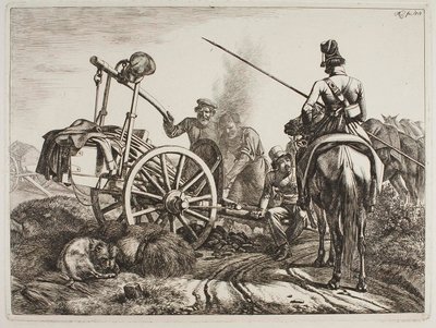 Rysk fältsmedja av Johann Adam Klein