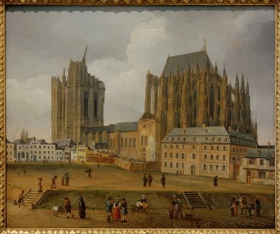 Kölnerdomen från sydost av Johann Adolf Lasinsky