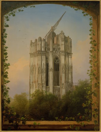 Oavslutat sydtorn av Johann Adolf Lasinsky