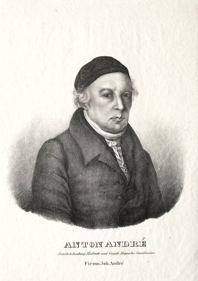 Porträtt av Anton André. av Johann André