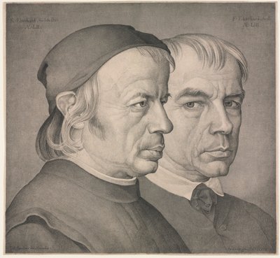 Bröderna Eberhard, 1822. av Johann Anton Ramboux