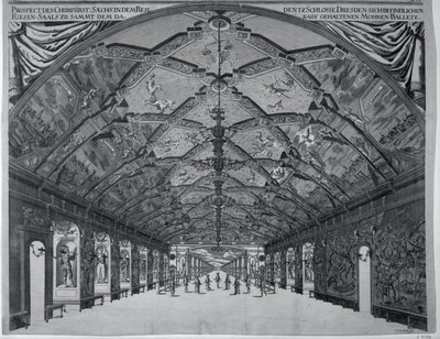 Jättarnas sal med den moriska baletten i Dresden 1678 av Johann Atzelt