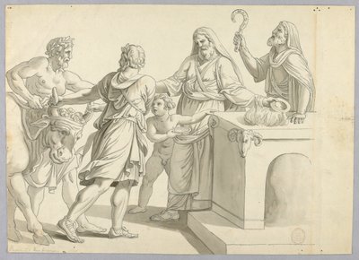 Ett klassiskt offer av Johann August Nahl the Younger