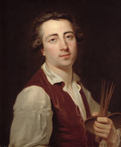 Självporträtt, ca 1775-80 av Johann August Nahl the Younger