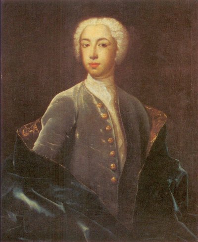 Porträtt av Fedor Osterman (1723-1804) av Johann Balthasar Frankart
