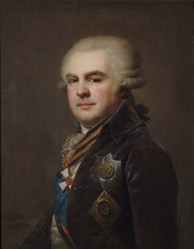 Porträtt av greve Alexander Nikolaevich Samoilov 1744-1814, 1796 av Johann Baptist Lampi the Younger