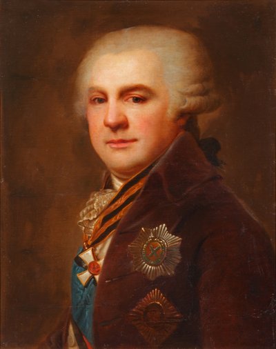 Porträtt av greve Alexander Nikolaevich Samoilov 1744-1814, efter 1796 av Johann Baptist von Lampi the Elder