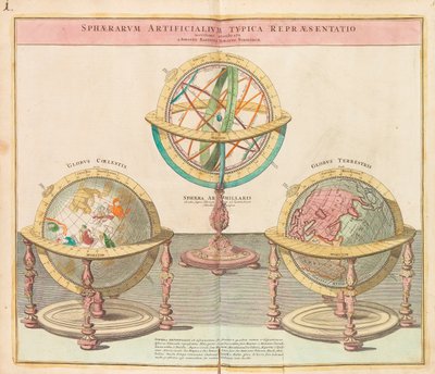 Globen från hela världens stora atlas, 1725. av Johann Baptista Homann