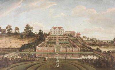 Holländsk herrgård med trädgård, 1730 av Johann Baptiste Bouttats