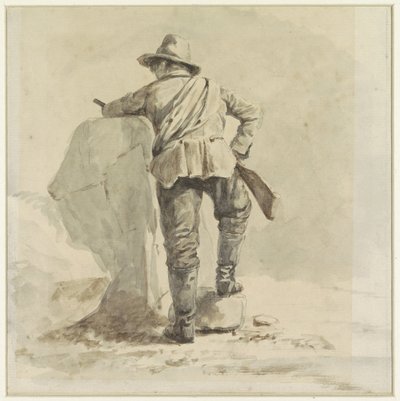 Vilande pojke, sedd bakifrån av Johann Bernard Klombeek