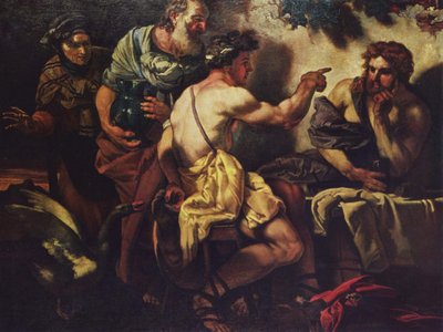 Jupiter och Mercury hos Philemon och Baucis Jupiter och Mercury hos Philemon och Baucis av Johann Carl Loth