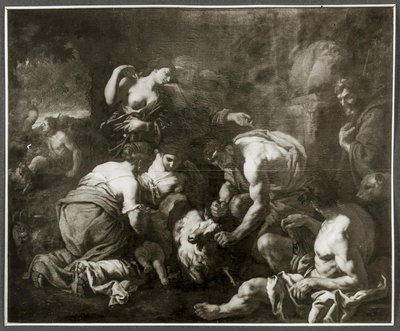 Jupiter som diar från geten Amalthea av Johann Carl Loth