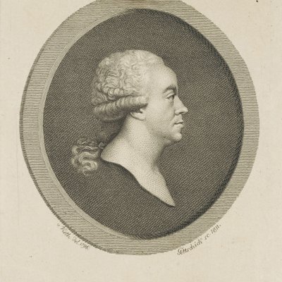 Porträtt av kompositören Joseph Schuster 1748-1812, 1811. av Johann Christian Benjamin Gottschick