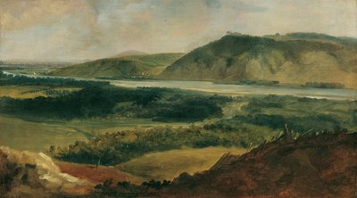 Donaulandskap sett från Bisamberg av Johann Christian Brand