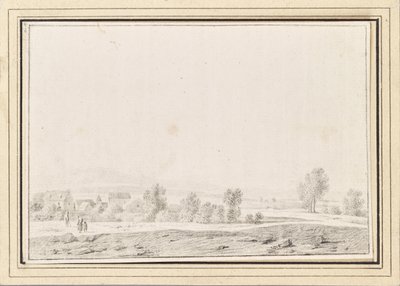 Landskap med by av Johann Christian Brand
