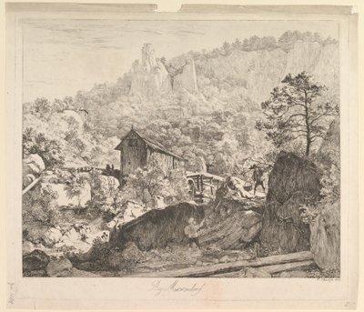 Runt Muckendorf, 1818. av Johann Christian Erhard