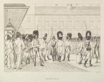 Österrikiska grenadjärer, tidigt 1800-tal. av Johann Christian Erhard