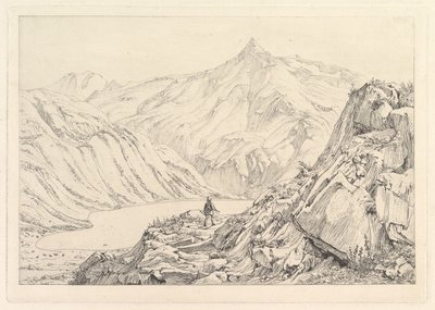 Bockhart Lake Der Bockhardsee, tidigt 1800-tal. av Johann Christian Erhard