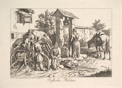 Kosack vid brunnen, 1815. av Johann Christian Erhard