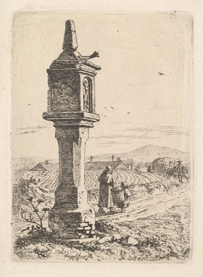 Minneskolumn med en järnhand, 1811. av Johann Christian Erhard