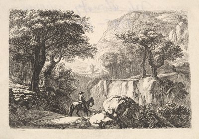 Ryttaren i ravinen, 1800-talet. av Johann Christian Erhard