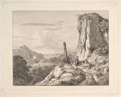 Ung kvinna med sex getter, 1815. av Johann Christian Erhard