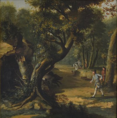Vildsvinsjakt av Johann Christian Klengel