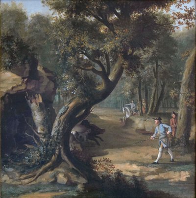 Vildsvinsjakt av Johann Christian Klengel