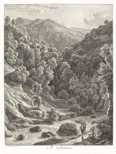 A Subiaco (nära Subiaco) av Johann Christian Reinhart