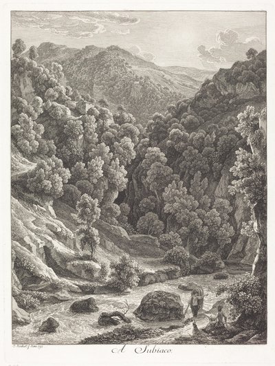 I Subiaco (nära Subiaco) av Johann Christian Reinhart