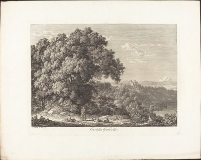 Castella Gandolfo av Johann Christian Reinhart