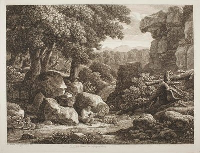 Skogslandskap av Johann Christian Reinhart