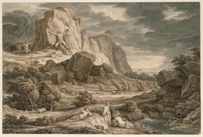 Heroiskt landskap med Prometheus av Johann Christian Reinhart