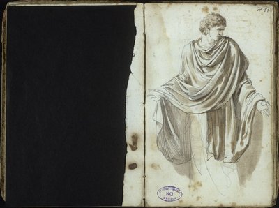 Man i antik dräkt av Johann Christian Reinhart
